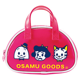 OSAMU GOODS オサムグッズ ボストン型ポーチ（ローズ） - 学研ステイフル